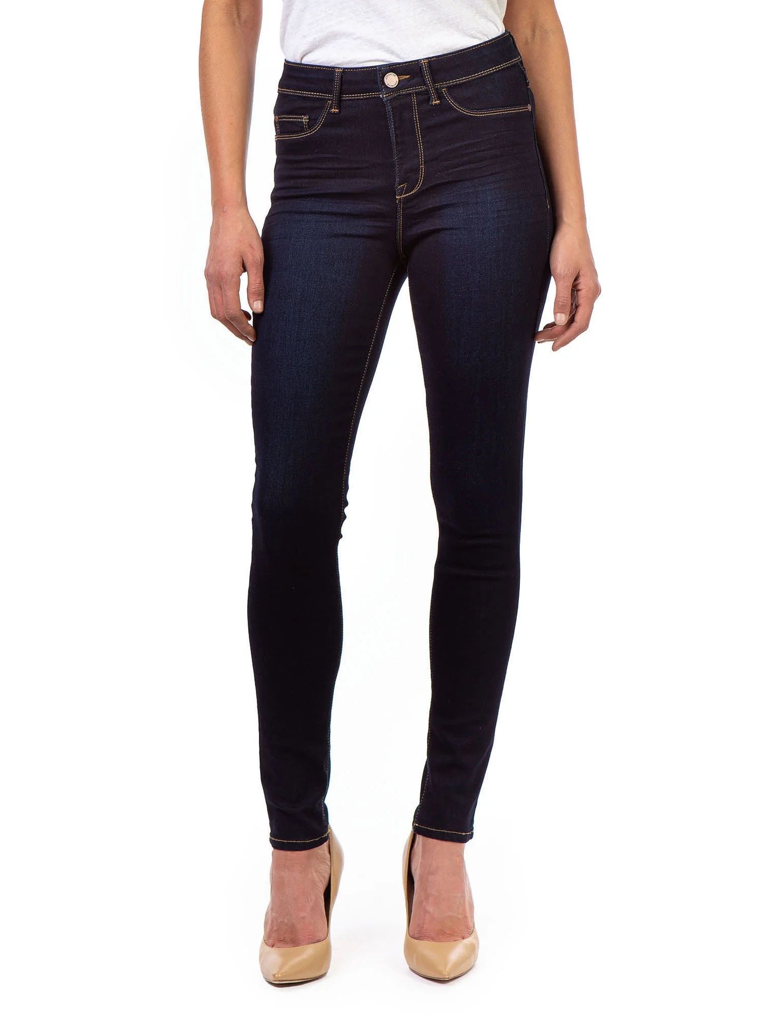 Jordache Women's Essential High Rise Super Skinny Jean, Regular Inseam | Walmart (US)