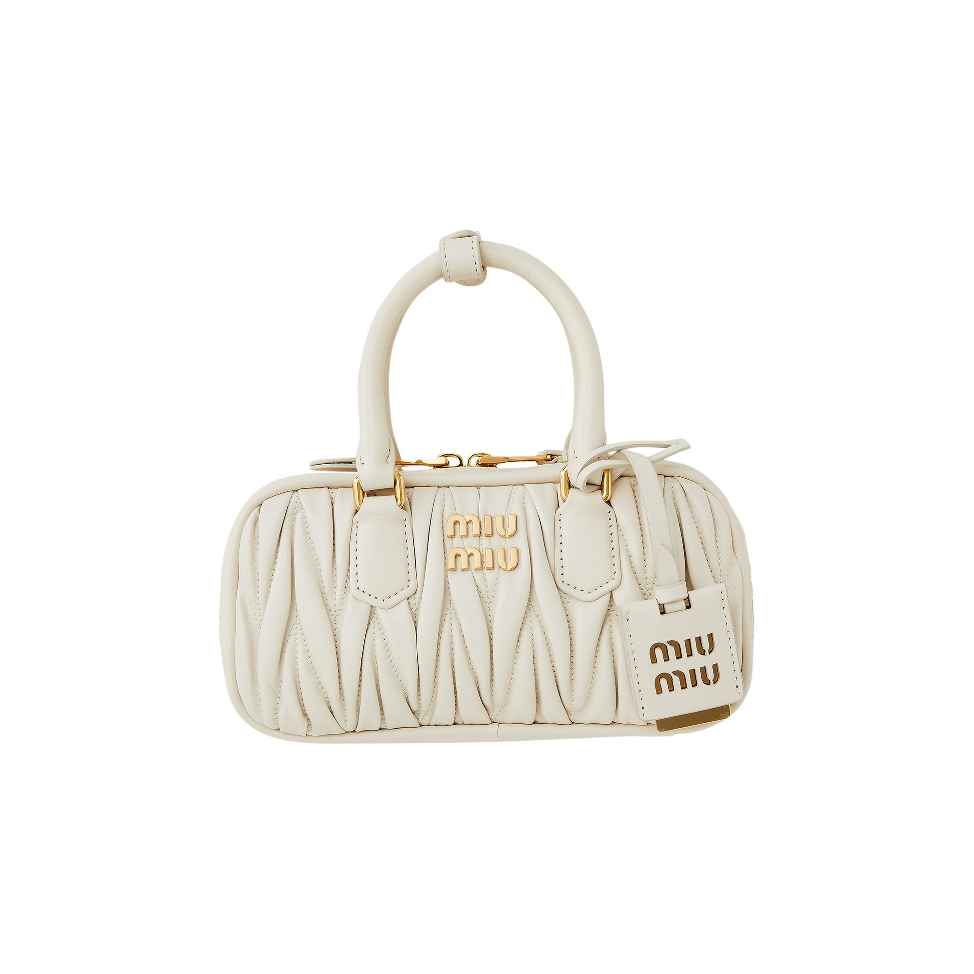 Miu Miu Arcadie Matelassé Nappa Leather Mini-Bag 'White' | Women's Size Onesize | GOAT