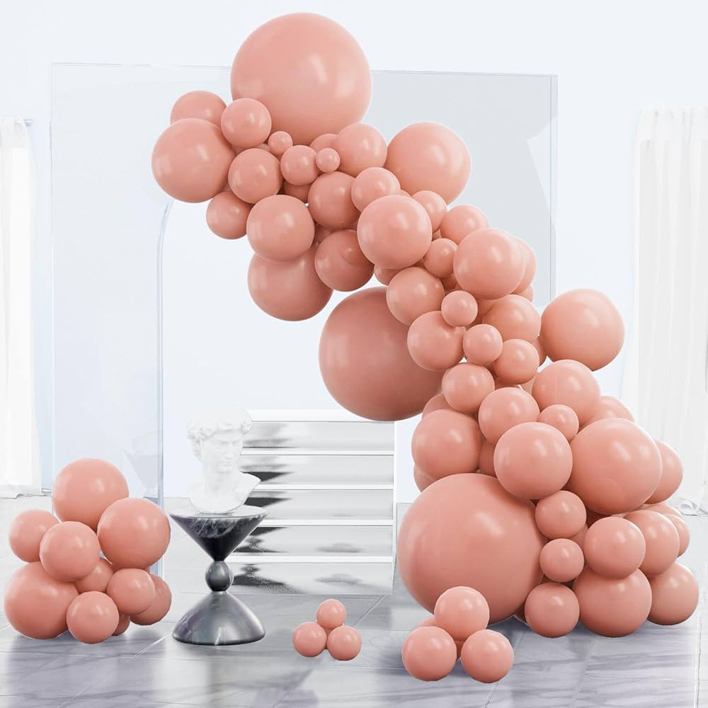 PartyWoo Blush Pink Balloons, 85 pcs Boho Pink Balloons Different Sizes Pack of 18 Inch 12 Inch 1... | Amazon (US)