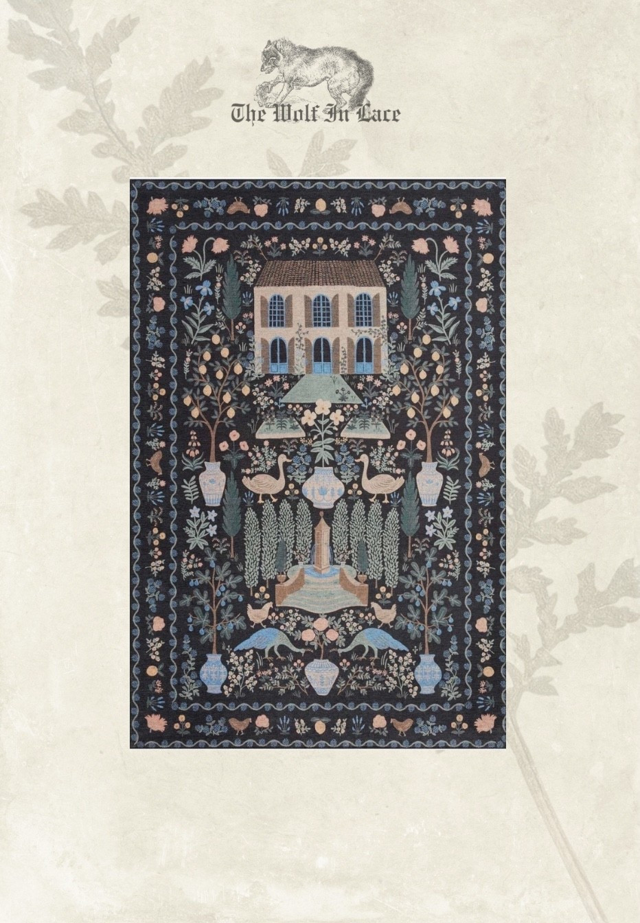 Rifle Paper is having an incredible sale, and I am so in love with this rug. #darkcottagecore #darkaesthetic