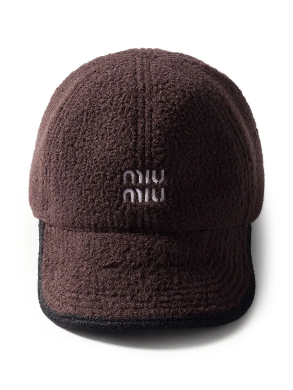 Miu Miu Fleece Baseball Cap | Brown | FARFETCH UK | Farfetch Global
