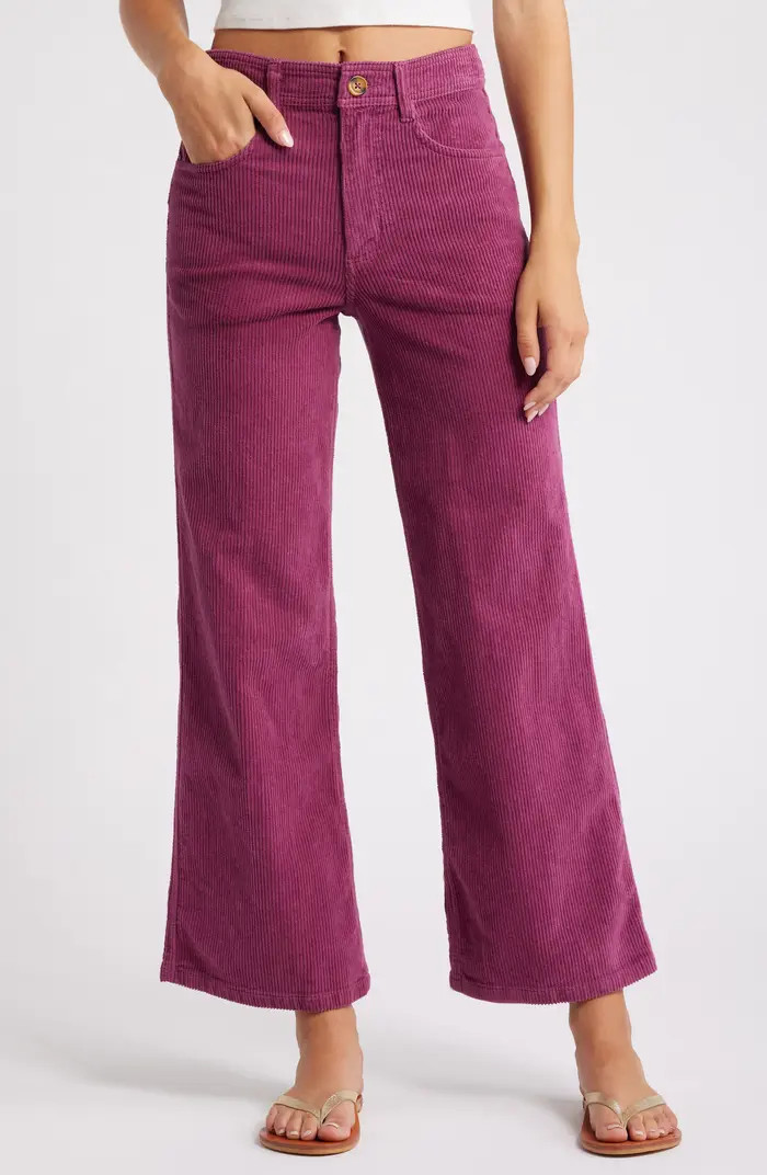 Be Free Wide Leg Corduroy Pants | Nordstrom