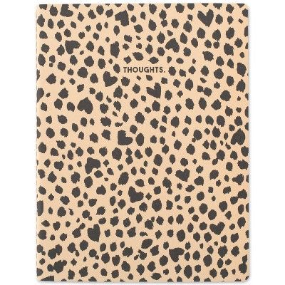 Emily+Meritt Stitched Notebook Ruled Heart Leopard | Target