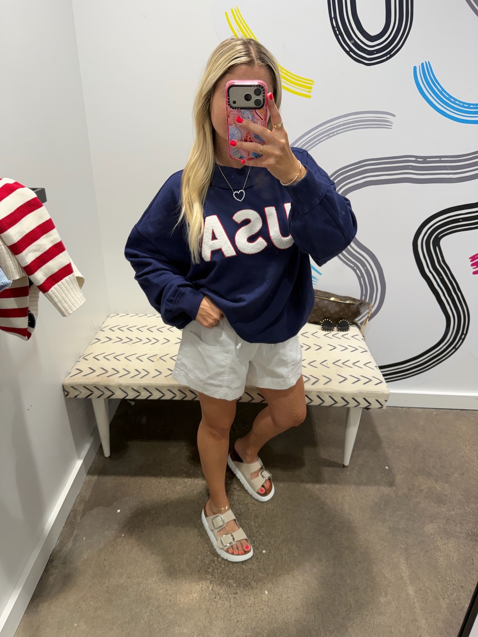 4th of July outfit
USA sweater small
Shorts small

#LTKSaleAlert