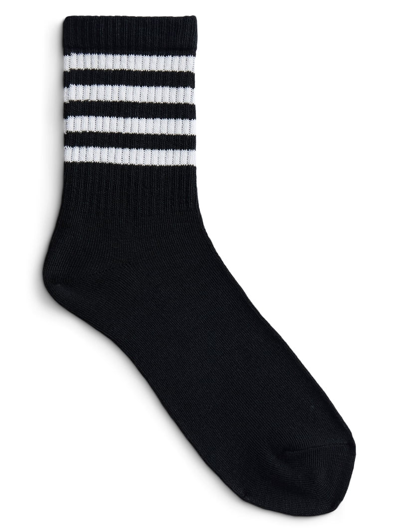 No Boundaries Lettuce Edge Mid Crew Socks, 6-Pack, Women's, Shoe Sizes 4-10 | Walmart (US)