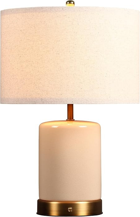 O’Bright Dune - Battery Powered Table Lamp, Rechargeable Cordless Ceramic Lamp, Full-Size 19.5 ... | Amazon (US)