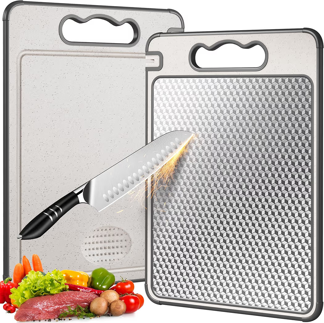 Stainless Steel Cutting Board for Kitchen, Scratch Resistant Mesh Design, Reversible 304 Stainles... | Amazon (US)