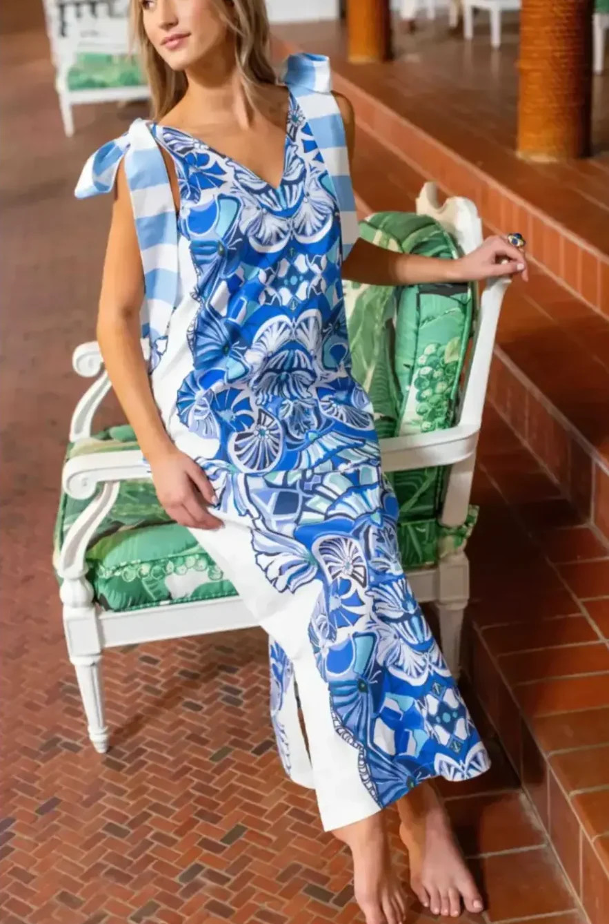 Blue Lapis\u00a9 Beaufort Long Dress | House Of MBR