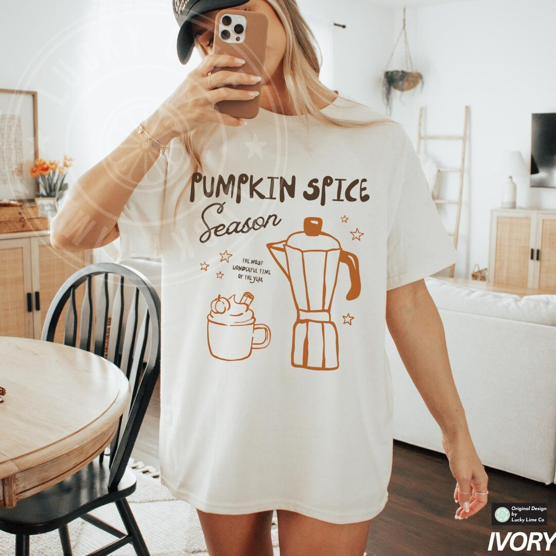 Pumpkin Spice Shirt, Fall Shirt, Coffee Weather Shirt, Pumpkin Season, Pumpkin Spice Latte Tshirt... | Etsy (US)