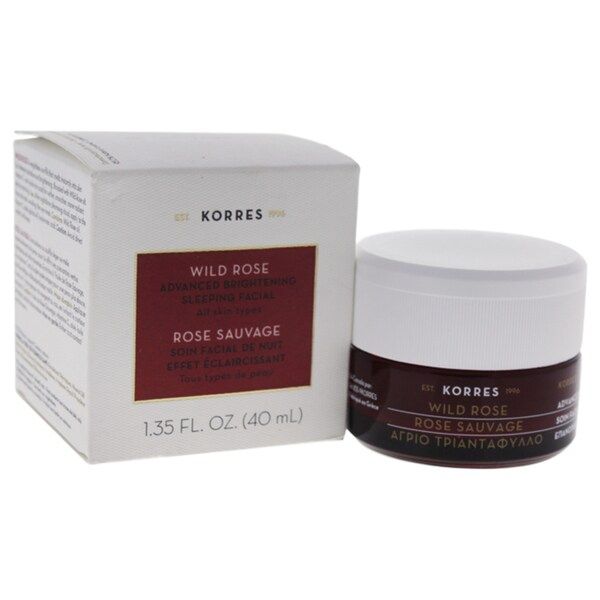 Korres Wild Rose Advanced Brightening 1.35-ounce Sleeping Facial | Bed Bath & Beyond