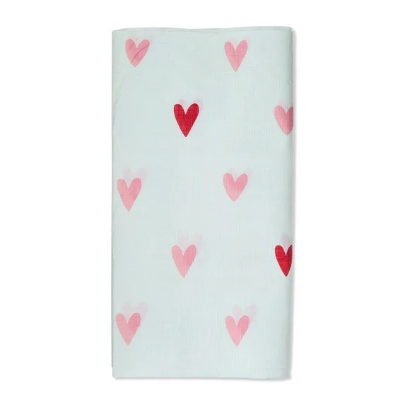 Small Hearts Paper Tablecloth, Red, Pink, and White, 54" x 84", Valentine's Day by Way To Celebra... | Walmart (US)