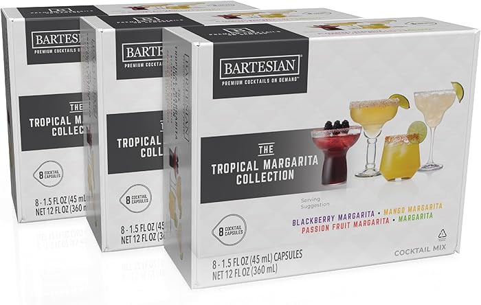 Bartesian 24-Pack Tropical Margarita Favorites Collection for Cocktail Machine – Home Bar Mixol... | Amazon (US)