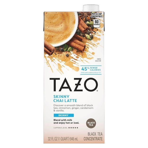 Tazo Skinny Latte Chai Black Tea - 32 fl oz | Target