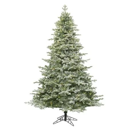 Vickerman 6.5' Frosted Denton Spruce Artificial Christmas Tree with 600 Warm White LED Lights | Walmart (US)