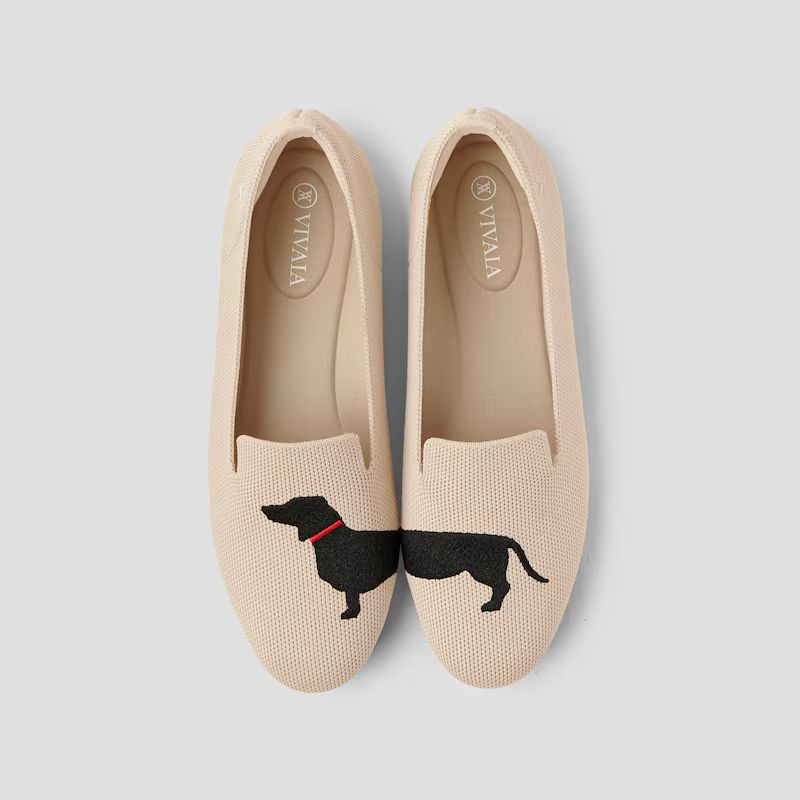 Round-Toe Embroidered Loafer (Audrey) | VIVAIA