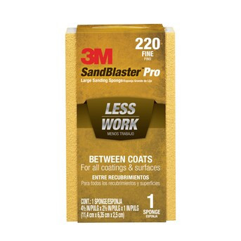 3M SandBlaster Pro 2.5-in x 4.5-in 220 Premium Sanding Sponge Lowes.com | Lowe's