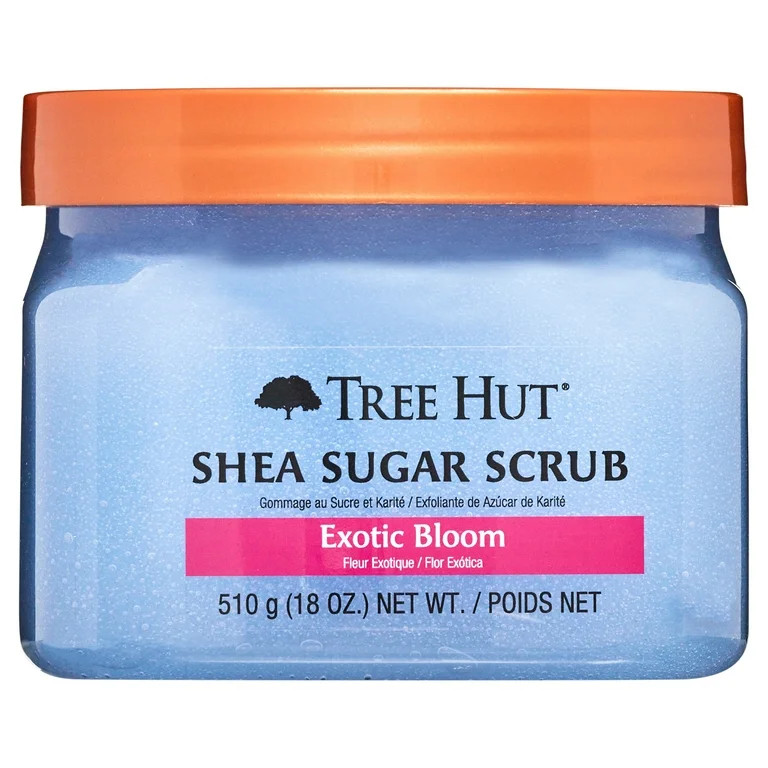 Tree Hut Exotic Bloom Shea Sugar Exfoliating and Hydrating Body Scrub, 18 oz. | Walmart (US)