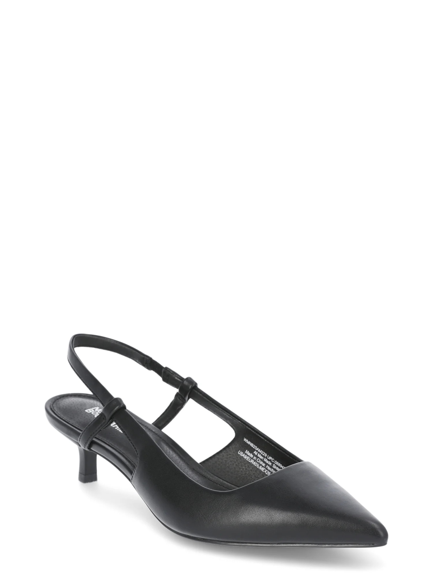 No Boundaries Women's Kitten Heel Slingback | Walmart (US)