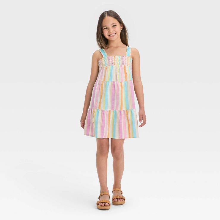 Girls' Sleeveless Short Woven Dress - Cat & Jack™ | Target
