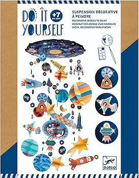 Djeco-US Do It Yourself Solar System Mobile Kit Arts & Crafts for Ages 8 to 12 | Amazon (US)