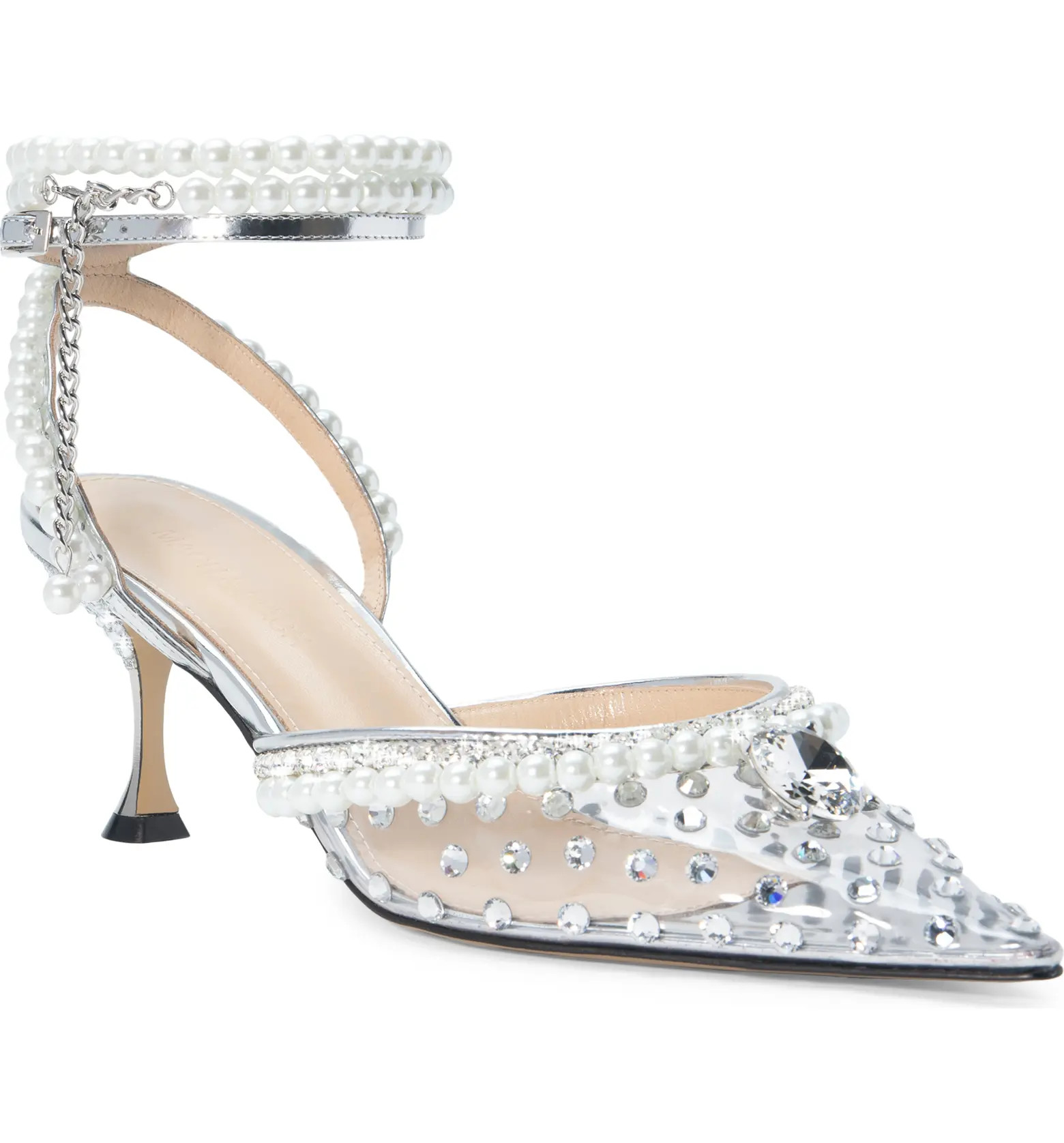 Mach & Mach Diamond of Elizabeth Imitation Pearl Pointed Toe Pump (Women) | Nordstrom | Nordstrom