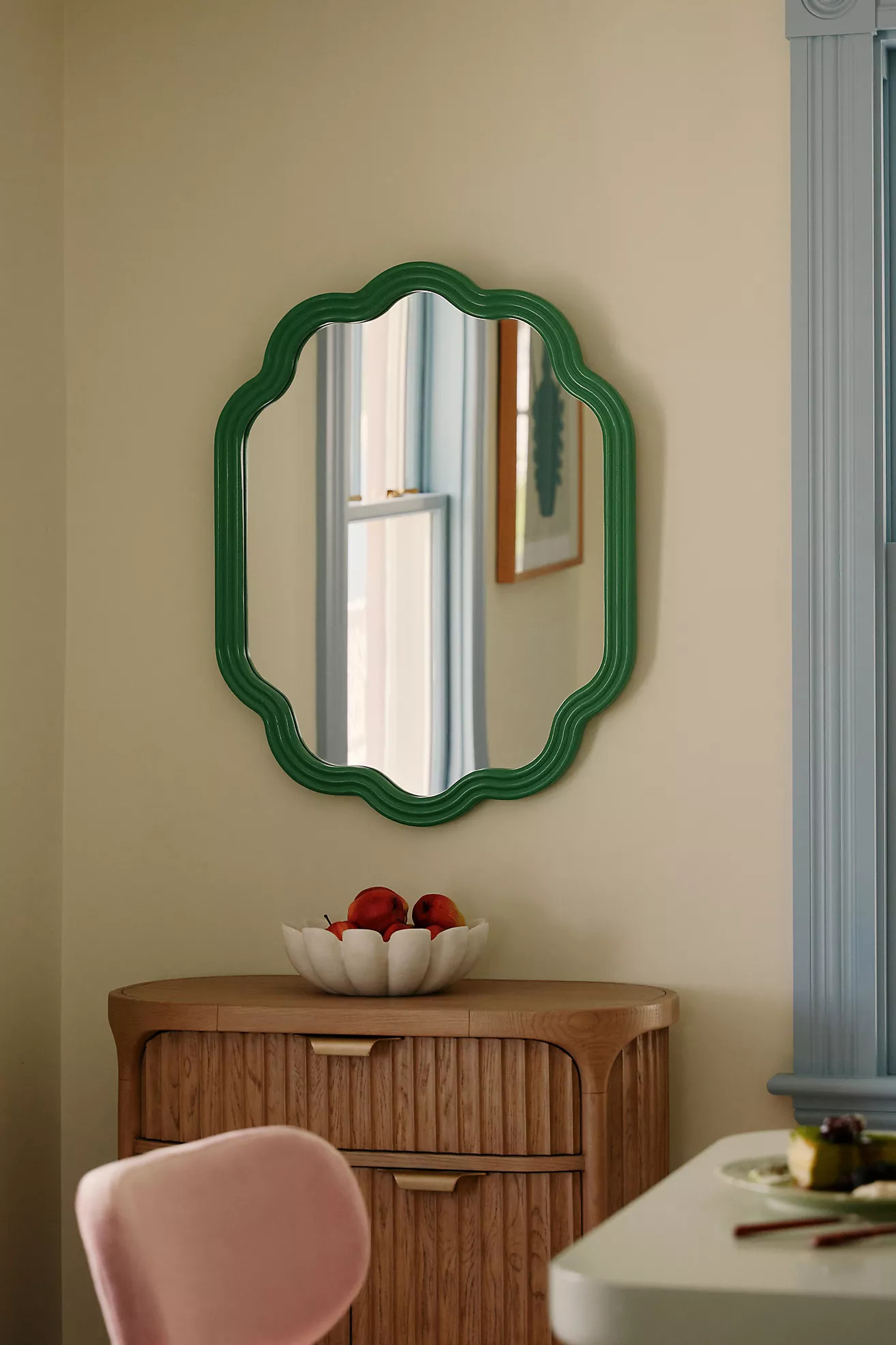 Clara Scalloped Wood Mirror | Anthropologie (US)