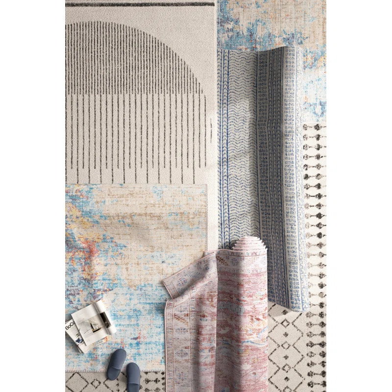 Malena Black/Ivory Area Rug | Wayfair North America