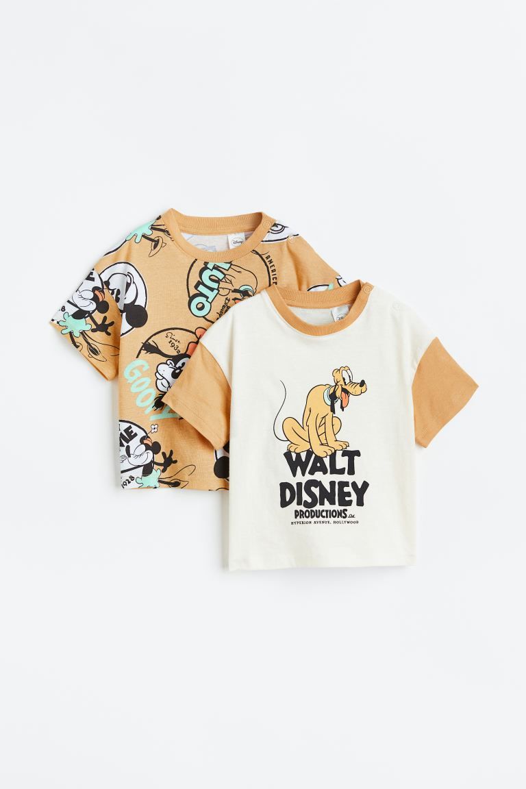 2-pack printed T-shirts | H&M (US + CA)