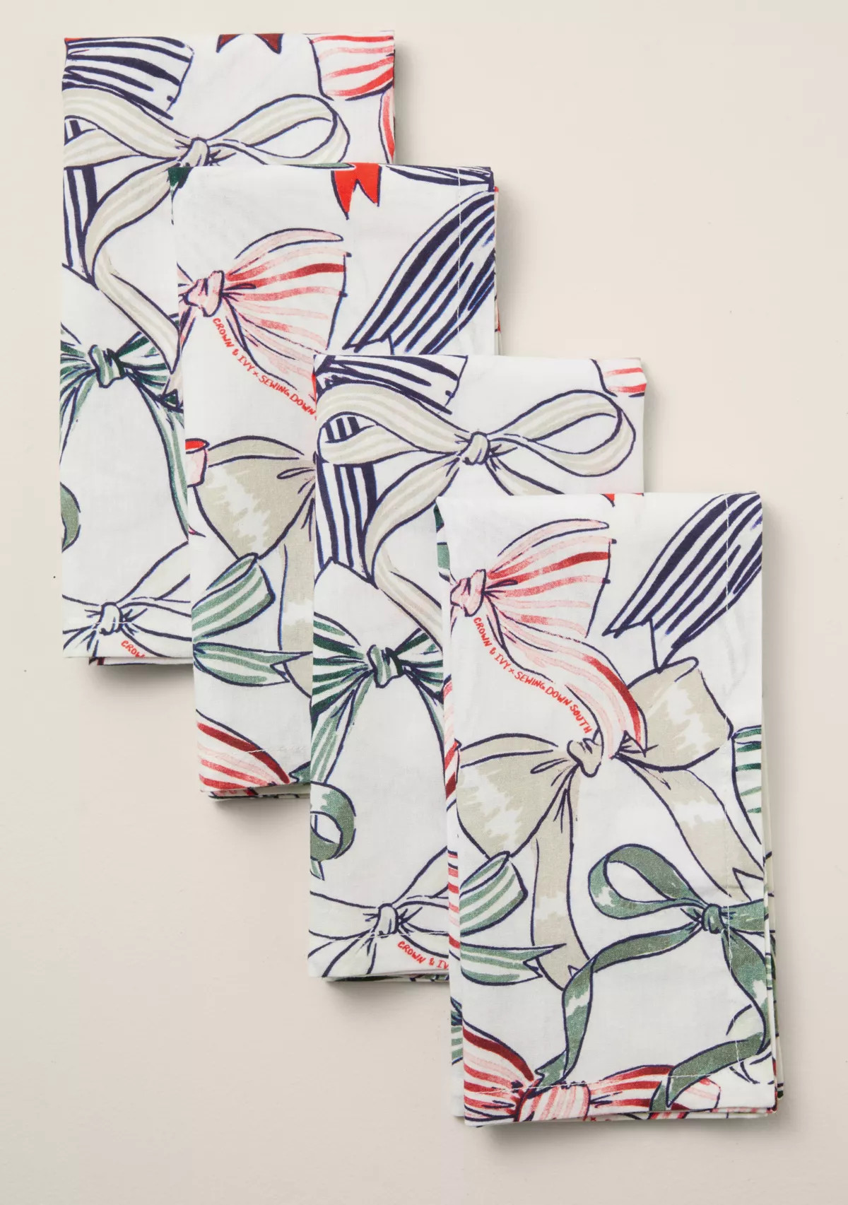 Sewing Down South x Crown & Ivy™ Sew Festive Napkins - Set of 4 | Belk