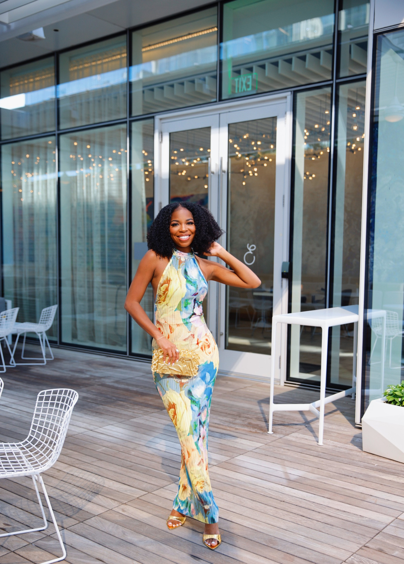 Plisse maxi dress! Wearing size 0 
. Backless dress! #prettylittlething #maxidress 

#LTKunder50 #LTKFind #LTKstyletip