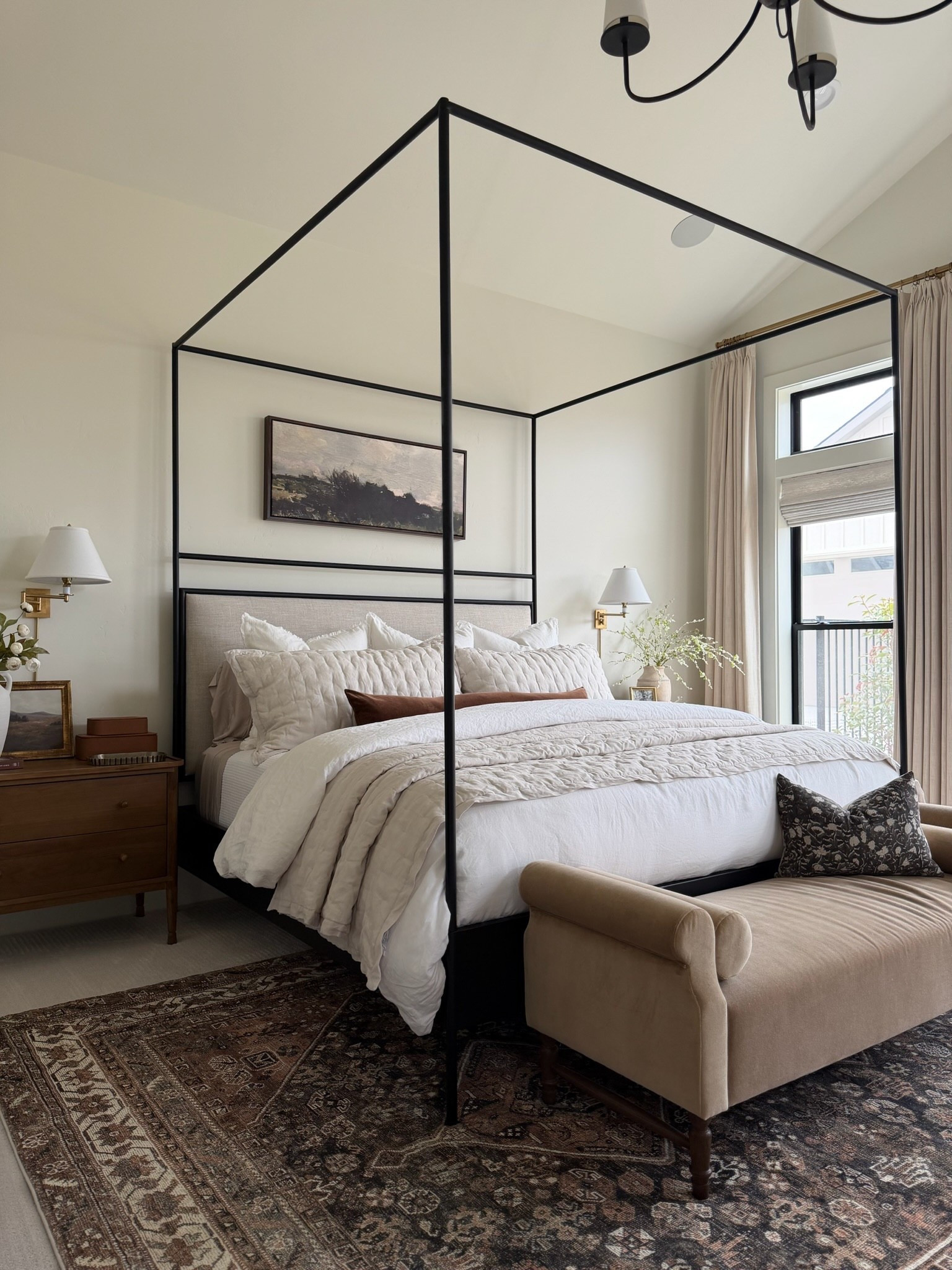 Calm, cozy, and warm for the spring! I love how our primary has transformed over the last few months with this new rug and bedding. 

#LTKHome