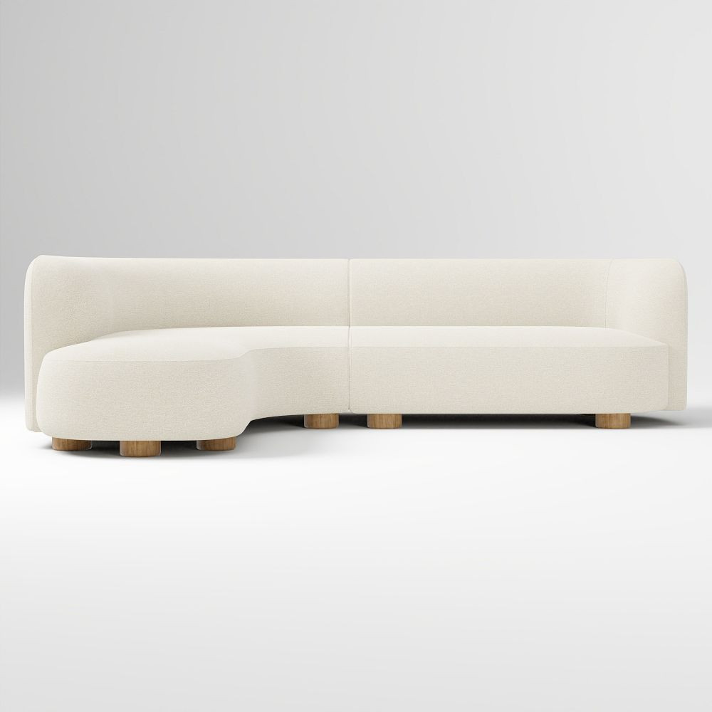 Laurent 2-Piece Wedge Chaise Sectional (111.5") | West Elm (US)