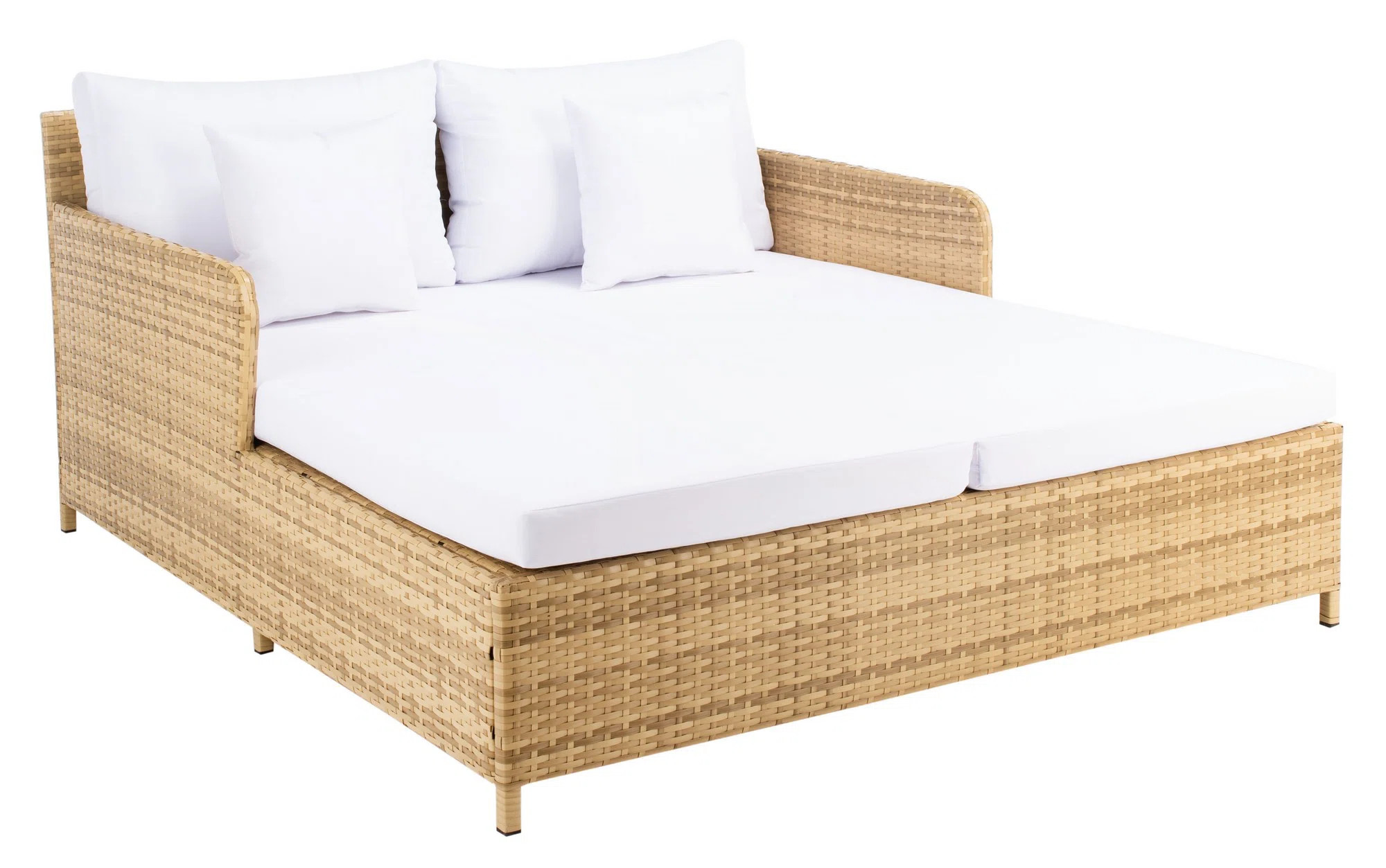Cadeo 53.1'' Wicker Outdoor Patio Daybed | Wayfair North America