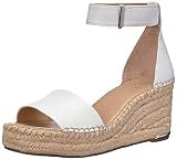 Franco Sarto Women's Clemens Espadrille Wedge Sandal, White, 9 M US | Amazon (US)