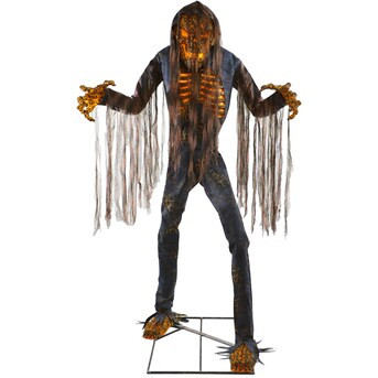 Haunted Hill Farm 7.5-ft Freestanding Lighted Skeleton Animatronic | Lowe's