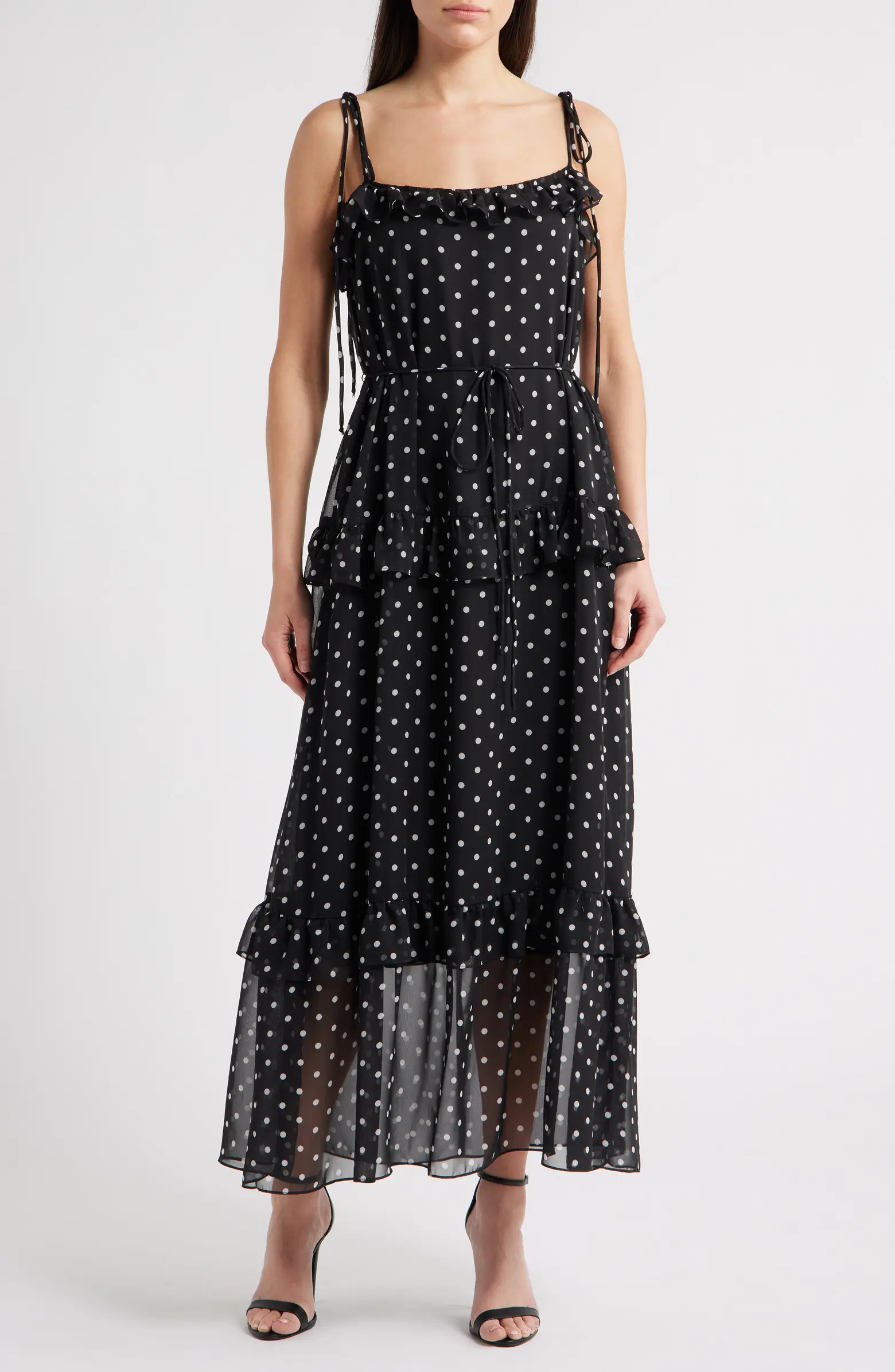 Polka Dot Tiered Maxi Dress | Nordstrom