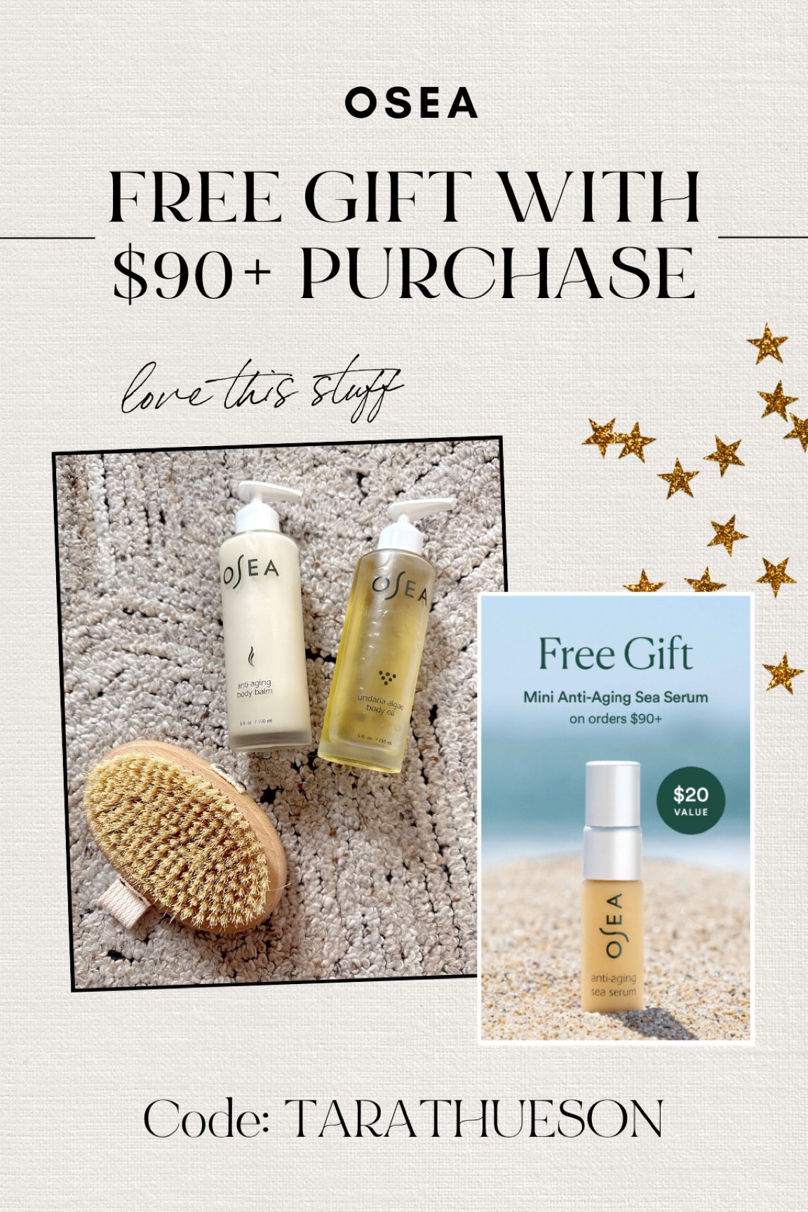 LOVE this stuff!! The oil is so hydrating and not greasy. All their products are amazing! Use code TARATHUESON and get a free anti-aging sea serum with purchases $90+ @osea

#LTKbeauty