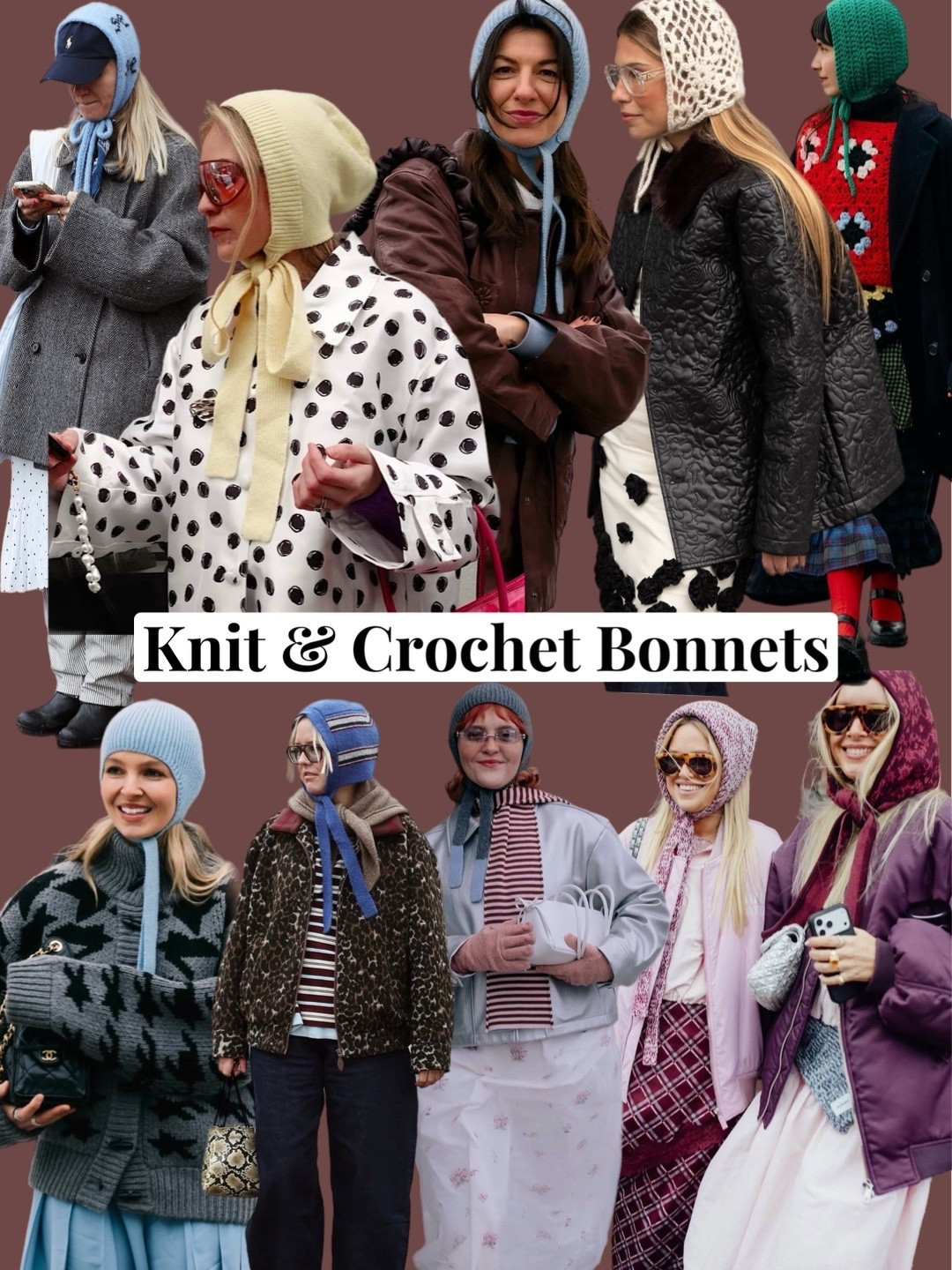 Bonnets
Copenhagen fashion week trends Winter
Knitted bonnet
Crochet bonnet

#LTKwinter #LTKuk #LTKFashionMonth