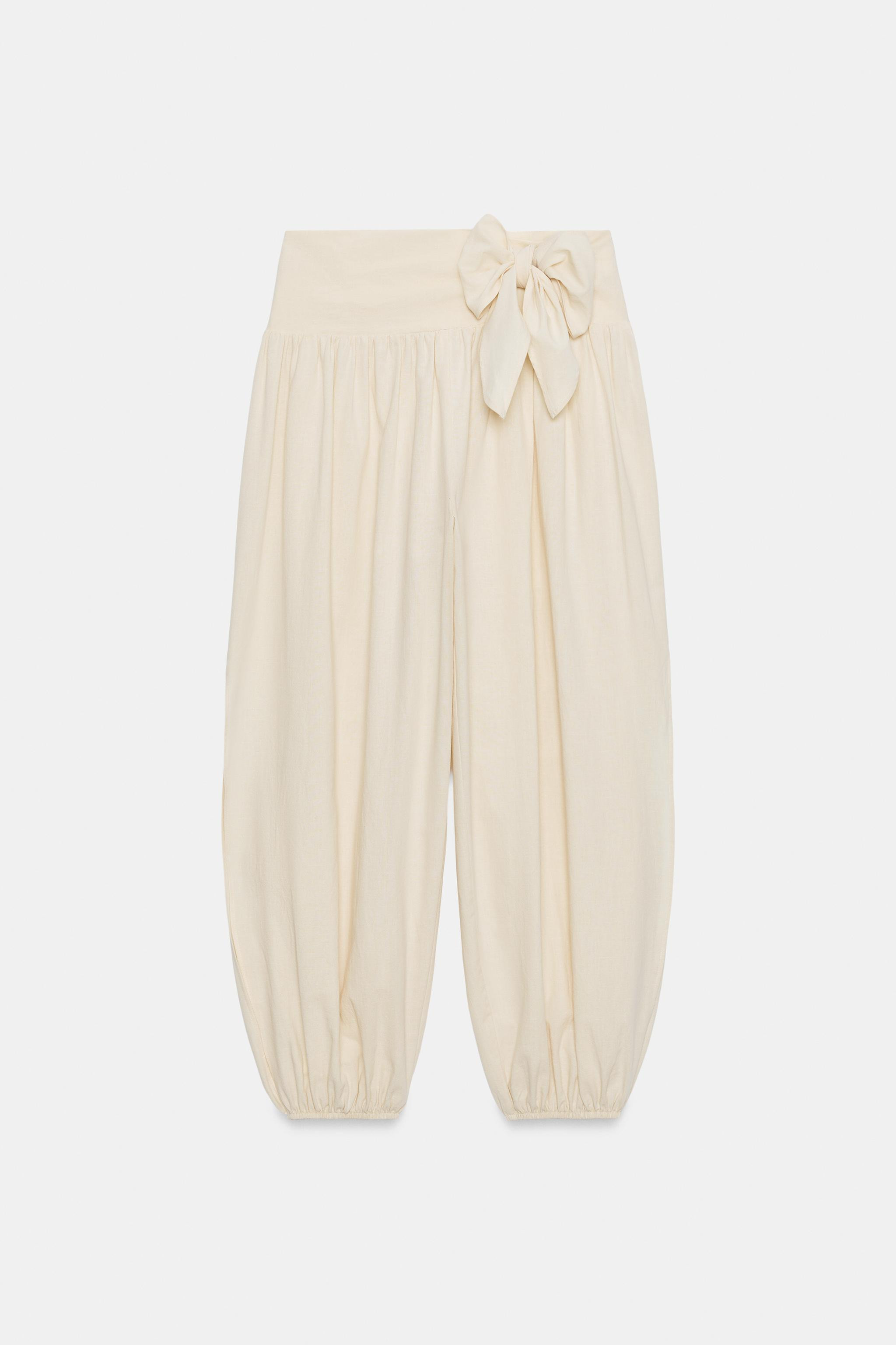 TIED BALLOON PANTS | Zara US