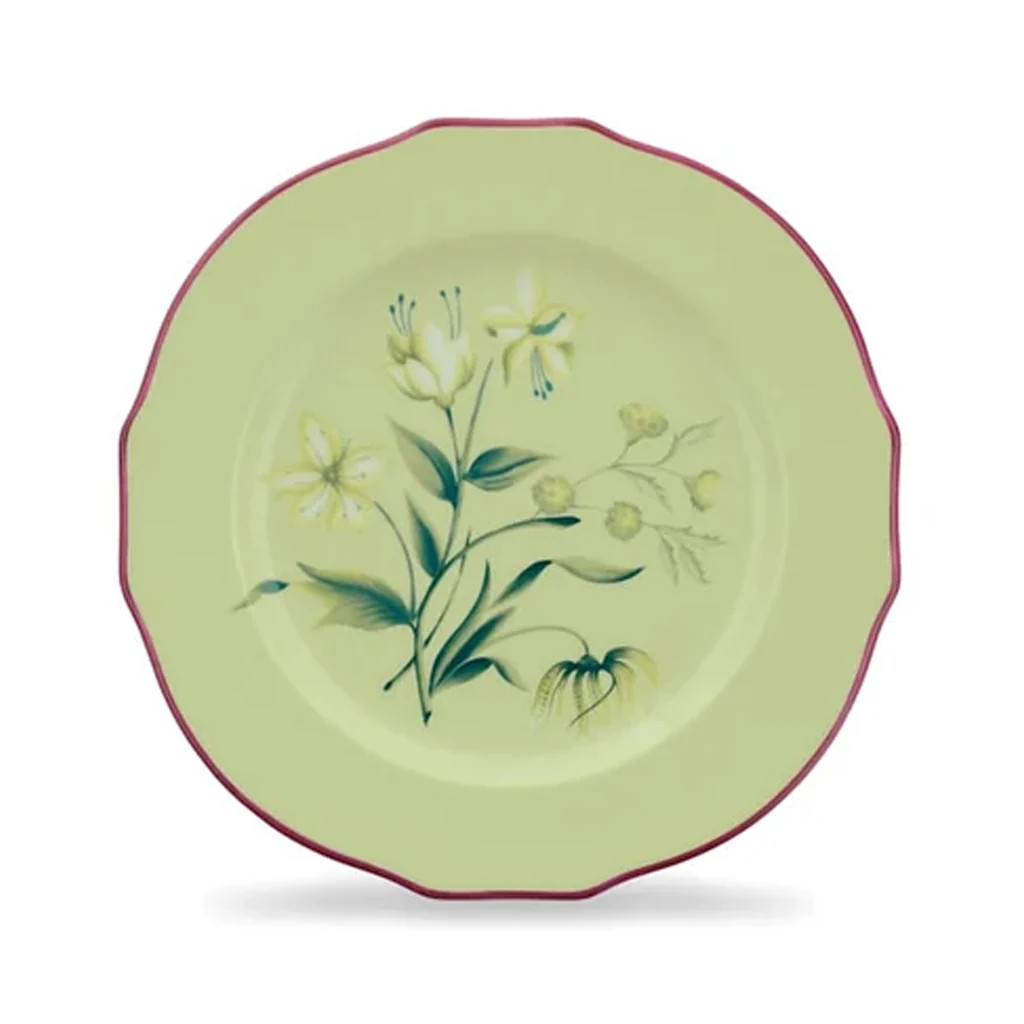 Florenza Acanto Fondo Chiaro Duchessa Dessert Plate | Over The Moon