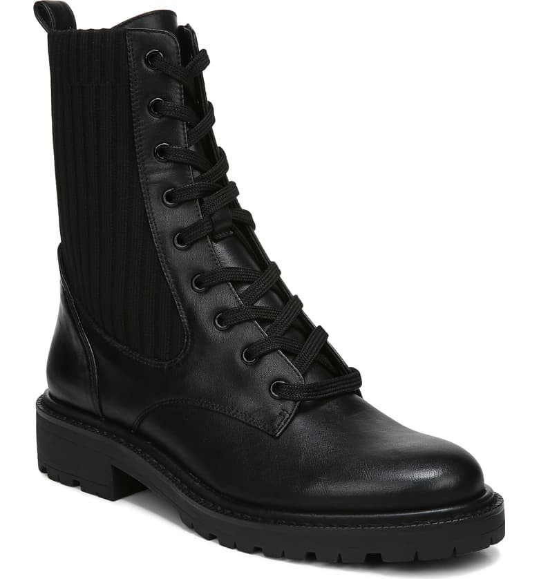 Sam Edelman Lydell Mixed Media Combat Boot | Nordstrom | Nordstrom