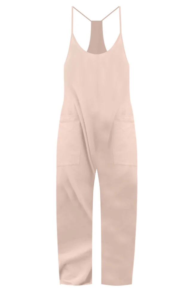 Day In The Life Mocha Jumpsuit | Pink Lily