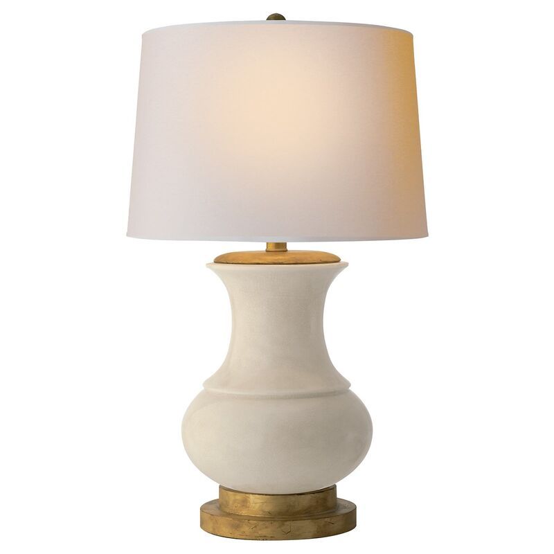 Deauville Table Lamp, Tea Stain Crackle | One Kings Lane