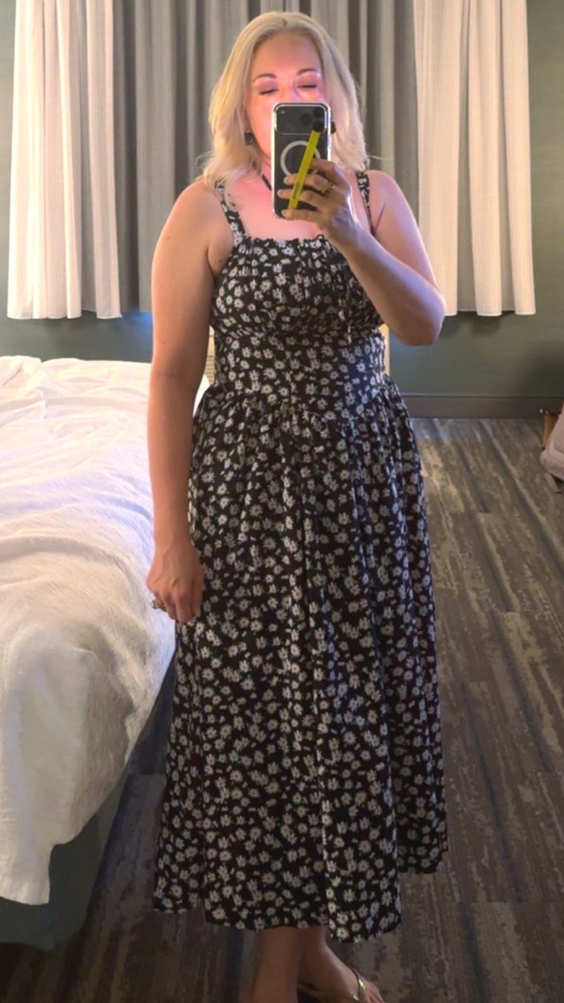 Romantic floral moment 🌸 Styled this black and white floral maxi dress with everyday sandals, a simple necklace, and classic earrings for an easy put-together look. Perfect for summer weddings, bridal showers, dinner dates, and travel outfits ✈️ 

#LTKFashion #MaxiDressStyle #FloralFashion #SummerWeddingGuest #TravelStyle #ComfortableSandals #JewelryStyle #GoldEarrings #NecklaceLayering #CurveFashion #EffortlessStyle 

 #LTKootd #LTKOver40 #LTKMidsize