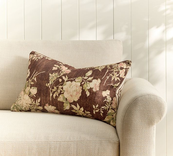 Ophelia Printed Lumbar Pillow Cover | Pottery Barn (US)