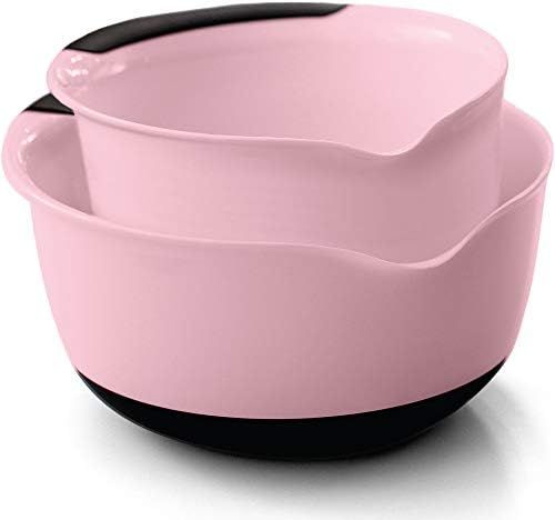 Gorilla Grip Mixing Bowls Set of 2, Slip Resistant Bottom, Includes 5 Qt and 3 Qt Nested Bowl, Pe... | Amazon (US)