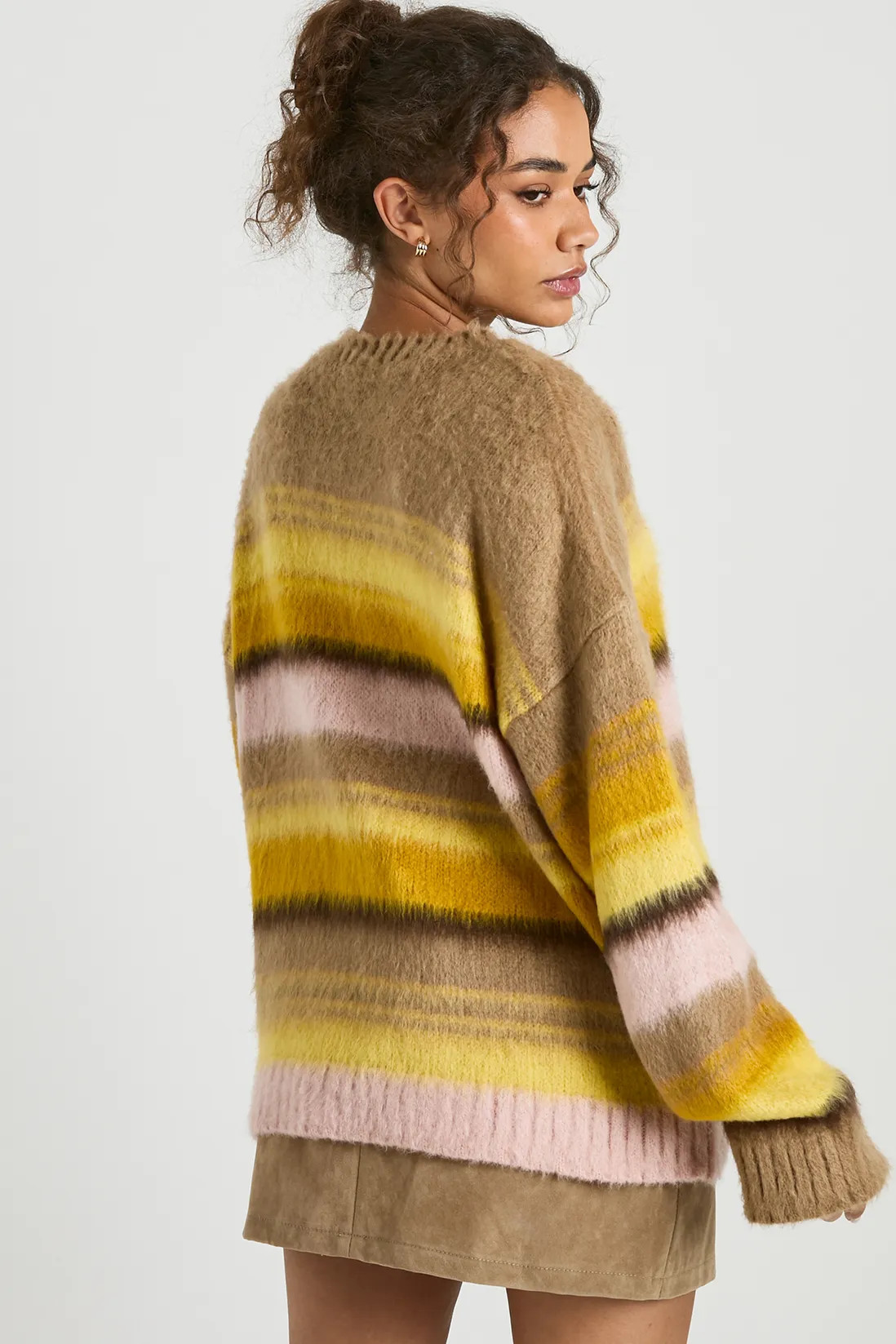 Super Soft Stripe Oversized Knitted Jumper | Boohoo.com (UK & IE)