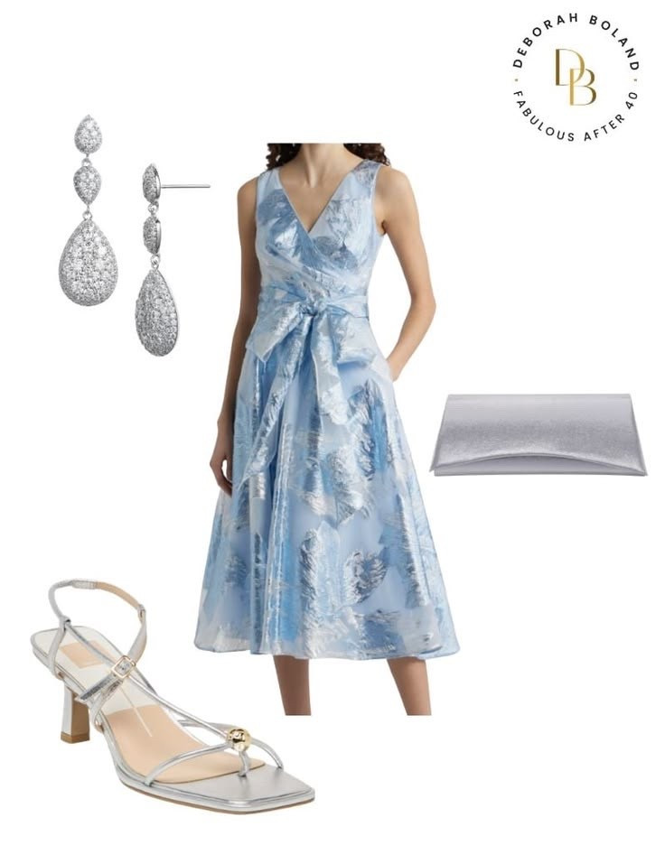 Spring wedding season is calling and I’m officially in my “what do I wear?” era 💙

I feel like the sweet spot is always something feminine, polished, and just a little bit special — and this soft blue dress completely stole my heart. The subtle sheen, the flattering fit, and that waist detail… it’s giving elegant without trying too hard.

I paired it with silver heels, a simple clutch, and a little sparkle (because weddings are the perfect excuse ✨). It’s one of those looks that feels dressed up but still comfortable enough to actually enjoy the day — from ceremony to dance floor.


#LTKSeasonal #LTKWedding #LTKOver40