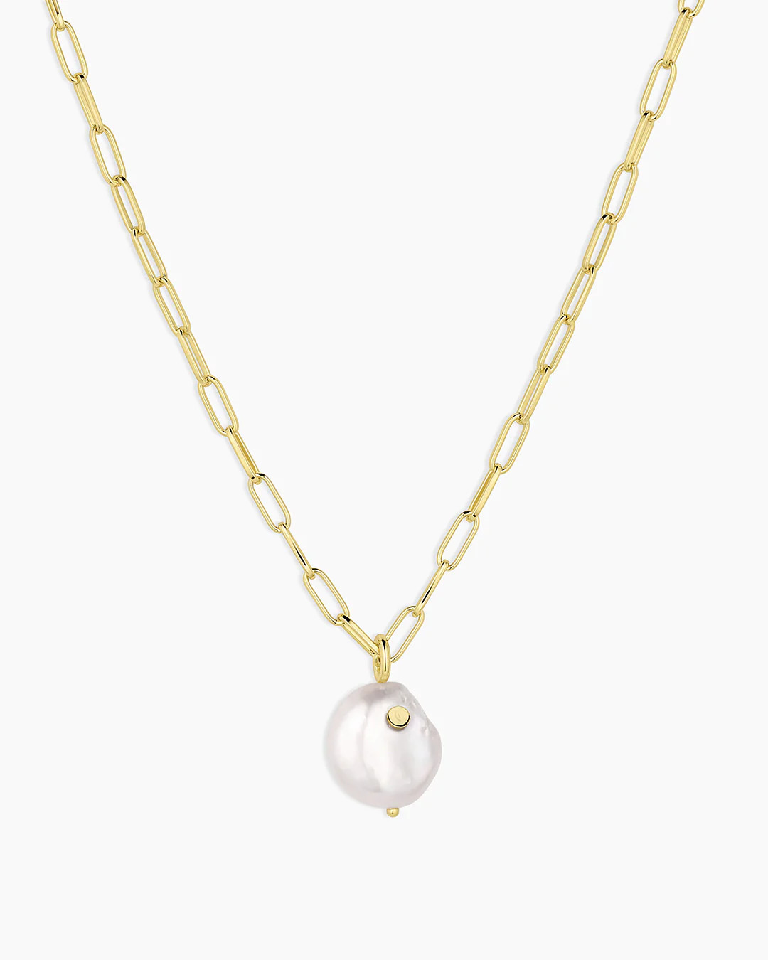 Reese Pearl Necklace in Pearl/Gold, Women's by gorjana | Gorjana