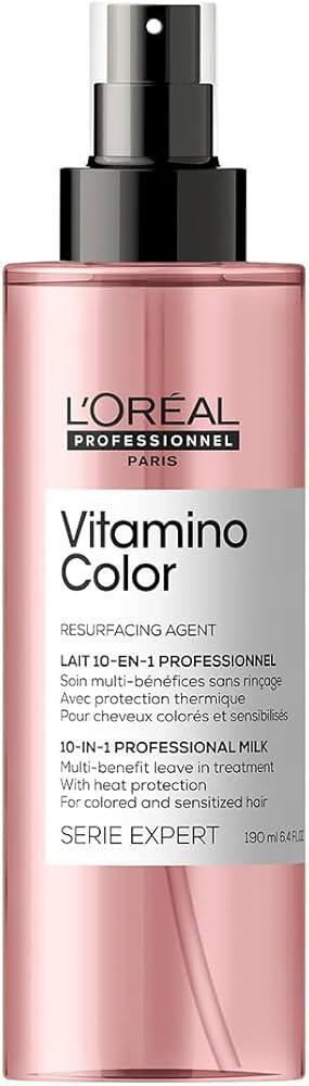 L'Oreal Professionnel Vitamino Color 10-in-1 Multi-Benefit Leave-In Spray | Heat Protectant & Det... | Amazon (US)